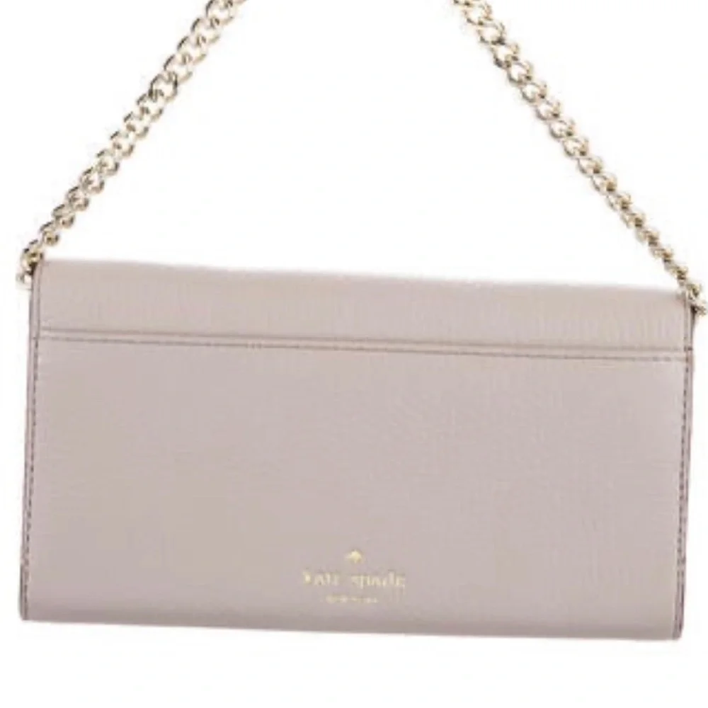 Kate Spade Leather Wristlet/ Wallet with Chain